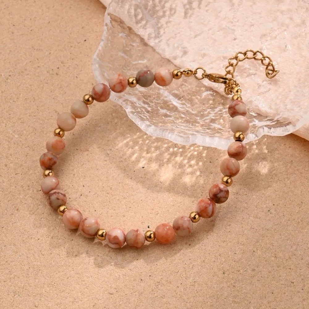 Beaded Necklace and Bracelet Set - Picture 3 of 5